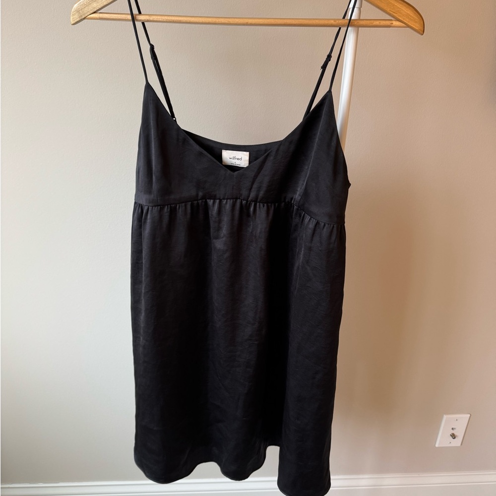 Aritzia Wilfred Lover Satin Mini Dress